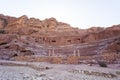 Ruins of Roman amphitheatre. Petra. Jordan. Royalty Free Stock Photo