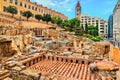 Ruins of the Roman Baths in Beirut, Lebanon Royalty Free Stock Photo