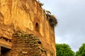 Ruins of the Roman city known as Sala Colonia and the Islamic complex of Chellah, mosque and minaret ruined