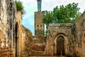 Ruins of the Roman city known as Sala Colonia and the Islamic complex of Chellah, mosque and minaret ruined