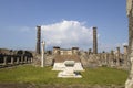 The ruins of the Roman city of Pompeii, Italy