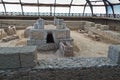 Ruins of a roman emperor tomb at Viminacium archeological site near Danube river