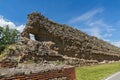 Ruins of Roman fortifications in Diocletianopolis, town of Hisarya, Bulgaria Royalty Free Stock Photo