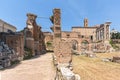 Ruins of Roman Forum in city of Rome, Italy Royalty Free Stock Photo