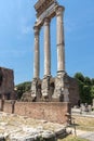 Ruins of Roman Forum in city of Rome, Italy Royalty Free Stock Photo