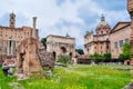 Ruins of Roman Forum, Rome, Italy Royalty Free Stock Photo