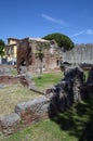 Ruins of Roman Terme di Nerone thermal baths in Pisa,Tuscany, Italy