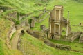 The ruins of a Roman theatre in the city of Volterra, Italy Royalty Free Stock Photo