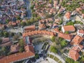 Ruins of Roman theatre of Philippopolis in city of Plovdiv, Bulgaria Royalty Free Stock Photo