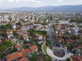 Ruins of Roman theatre of Philippopolis in city of Plovdiv, Bulgaria Royalty Free Stock Photo