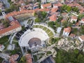 Ruins of Roman theatre of Philippopolis in city of Plovdiv, Bulgaria Royalty Free Stock Photo