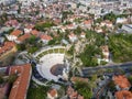 Ruins of Roman theatre of Philippopolis in city of Plovdiv, Bulgaria Royalty Free Stock Photo