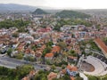 Ruins of Roman theatre of Philippopolis in city of Plovdiv, Bulgaria Royalty Free Stock Photo