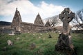 Kilmalkedar church. Dingle Peninsula. Ireland Royalty Free Stock Photo