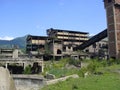 Coal preparation building, coal mine, ruins, Jiu Valley, Romania