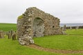 The ruins of the round church at Orphir, Scotland Royalty Free Stock Photo