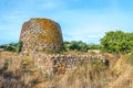 Ruins of Ruiu nuraghe near Chiaramonti in Sardinia