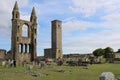 Ruins of Saint Andrews Cathedral in Scotland