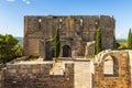 Ruins of Saint FÃÂ©lix de Montceau abbey at Gigean in Herault in Occitanie, France