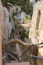 Ruins of Saint Hilarion Castle on a mountain, Cyprus