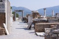 Ruins of Saint John apostle basilica in Ephesus, Turkey. Turkish famous landmark Royalty Free Stock Photo