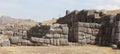 The ruins of Saksawaman near Cusco Royalty Free Stock Photo