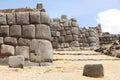 The ruins of Saksawaman near Cusco Royalty Free Stock Photo