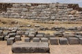 The ruins of Saksawaman near Cusco Royalty Free Stock Photo