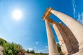 Ruins of the Sanctuary of Apollo Hylates - one of the most popular touristic place in Cyprus Royalty Free Stock Photo