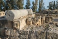 Ruins of Saranta Colones Castle in Paphos