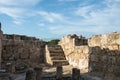 Ruins of Saranta Colones Castle in Paphos