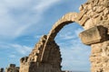 Ruins of Saranta Colones Castle in Paphos