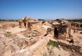 The ruins of Saranta Kolones castle. Paphos Archaeological Park. Cyprus