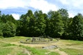 The ruins of Sarmizegetusa Regia, the capital of the Dacian king