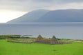 Ruins of Scottish chapel and graveyard Royalty Free Stock Photo