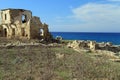 Ruins and sea Royalty Free Stock Photo