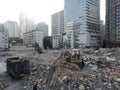 Ruins in shenzhen city for old buildings being destroyed