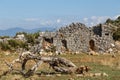 Ruins of Sidyma ancient city Royalty Free Stock Photo