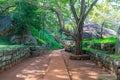 Ruins of Sigiriya Castle in Sri Lnaka Royalty Free Stock Photo