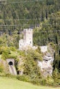 ruins of Sils Castle, canton Graubunden, Switzerland