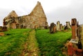 Ruined Church and ancient burial ground, South Ayrshire, Scotland. Royalty Free Stock Photo