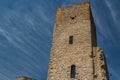 Ruins of the small medieval castle Useldange