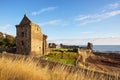 Ruins of St Andrews Castle, Fife, Scotland. Royalty Free Stock Photo