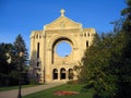 Winnipeg, Evening Light on Ruins of St. Boniface Cathedral, Manitoba, Canada Royalty Free Stock Photo