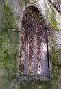 The ruins of St Dunstan in the East Church in the City of London UK. The historic church was bombed and destroyed in WW2.