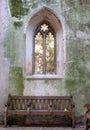 The ruins of St Dunstan in the East Church in the City of London UK. The historic church was bombed and destroyed in WW2.