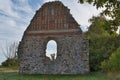 Ruins of St. Gertrude chapel in the countryside in Sweden Royalty Free Stock Photo