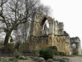 Ruins of St Mary`s Abbey, Museum Gardens, York, England Royalty Free Stock Photo