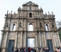 Ruins of St Paul in Macau Royalty Free Stock Photo