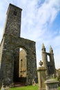 Ruins of St RuleÃ¢â¬â¢s Church in the grounds of St Andrews Cathedral, Scotland Royalty Free Stock Photo